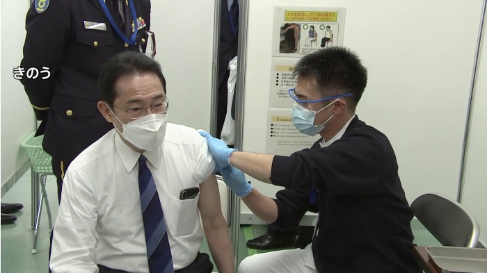 岸田首相と堀内ワクチン担当相が3回目接種 どちらもモデルナ製ワクチン