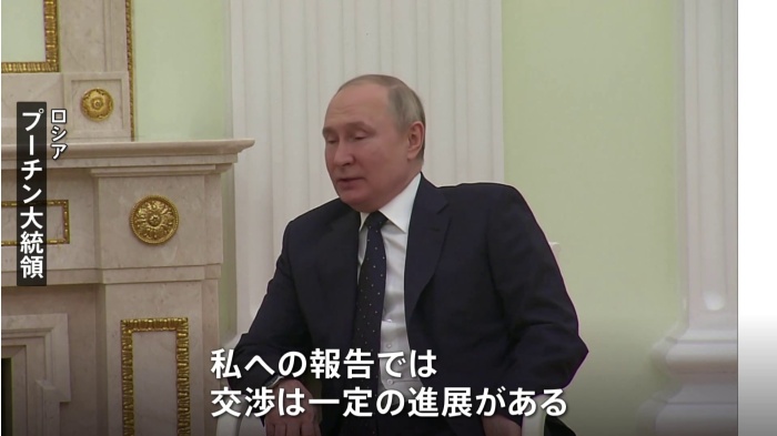 プーチン大統領 ウクライナとの交渉「一定の進展がある」