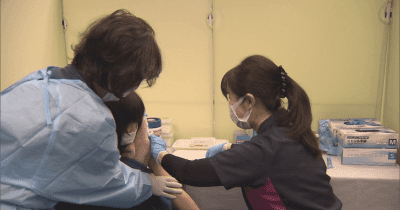 青森市で小児用ワクチン集団接種始まる