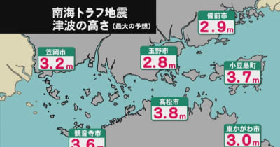 宮城、福島で震度6強岡山・香川でも備えを　南海トラフの揺れ・津波の想定は？