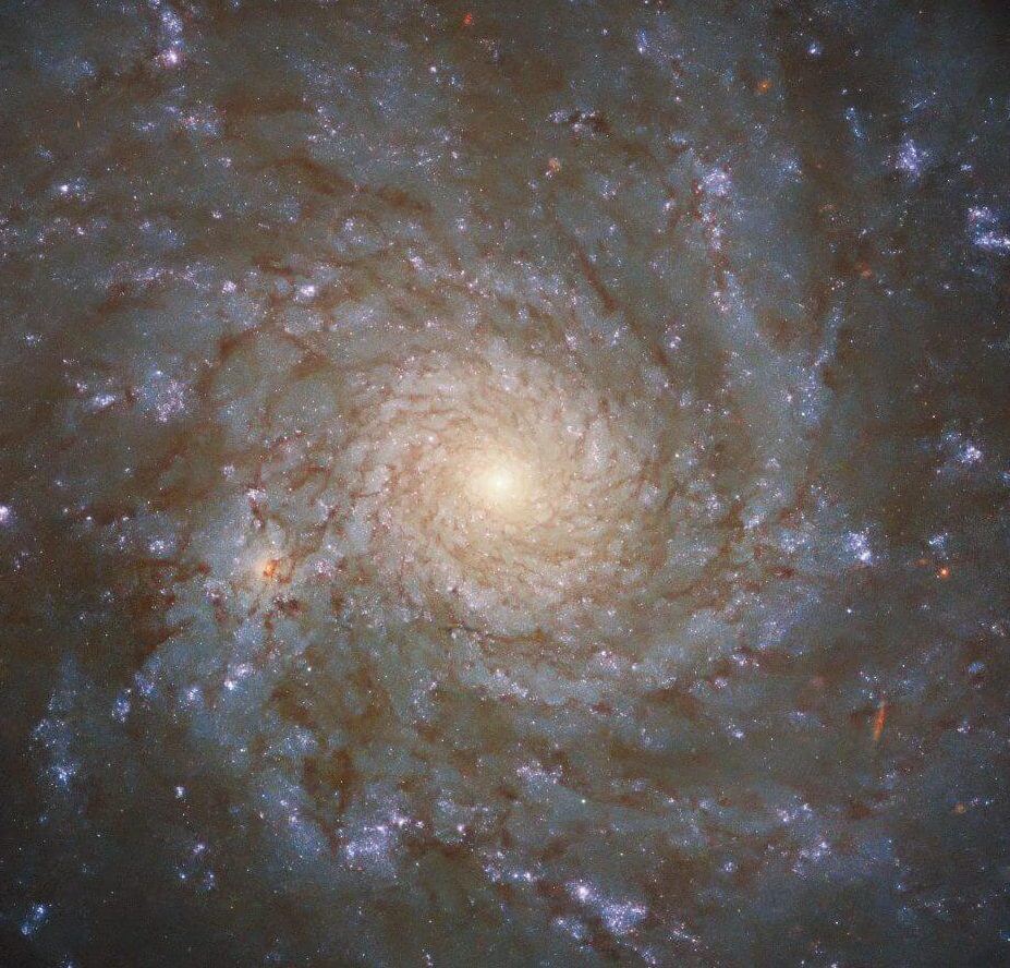 ハッブル宇宙望遠鏡が撮影、柔らかな渦巻模様を描く“かみのけ座”の銀河