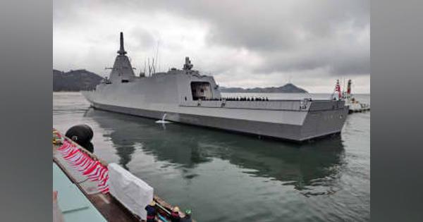 海自の新型護衛艦「くまの」就役　コンパクト船体で多様任務に対応
