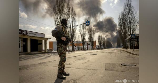 ウクライナ最大の軍用燃料施設を「破壊」 ロシア国防省