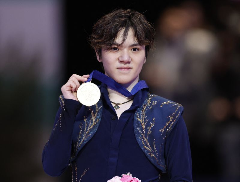 フィギュア＝世界選手権で宇野が優勝、鍵山が銀メダル