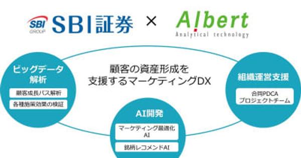 【ALBERT】SBI証券が推進するマーケティングDXの支援を強化