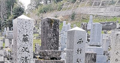西村賢太さん、師の隣に眠る　七尾・西光寺で納骨法要