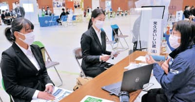 業務、職場環境丁寧に　日本海合同企業説明会