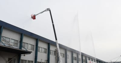 ブルボン上越工場で訓練　県内製菓工場の火災受け　頸北消防署