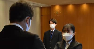 茨城県庁で辞令交付式　新採職員、決意新た　知事「自分の意見を」