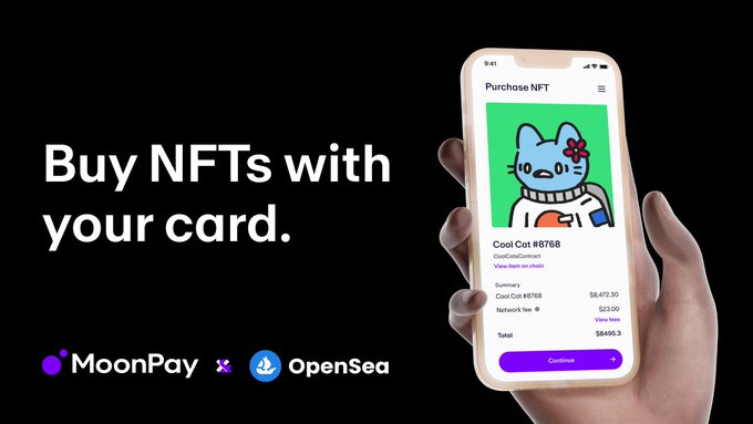 NFTマーケットプレイス「Opensea」がクレジットカードやApple Payなどに近日対応