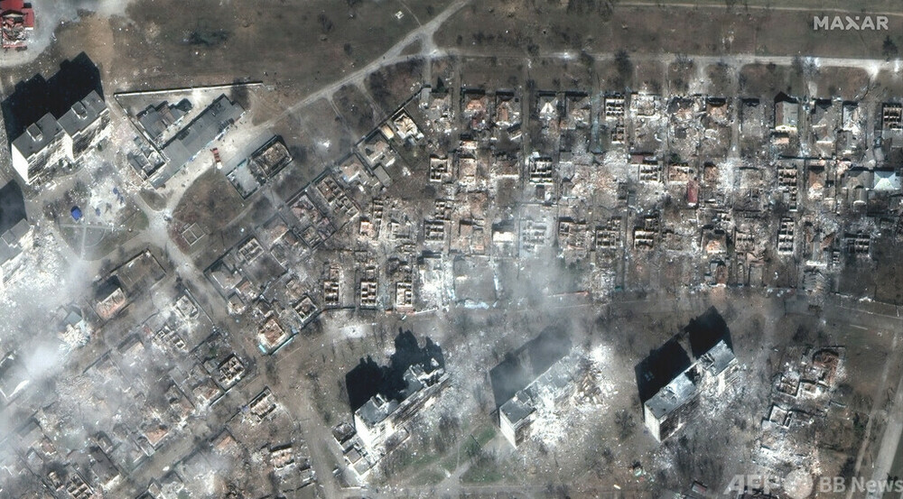マリウポリ、ロシア軍攻撃で「90％破壊」 市長