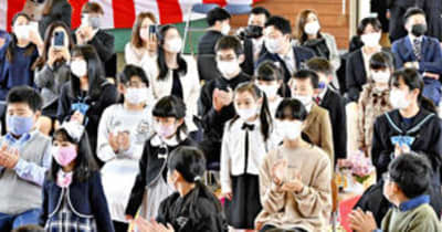 福島県内小中学校で入学式　小学1万3690人、中学1万4139人