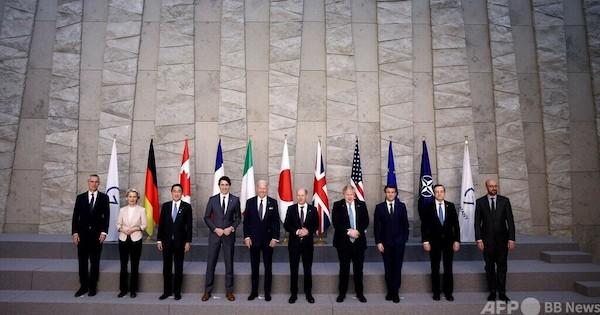 G7、ロシア追加制裁で合意 民間人への「残虐行為」非難