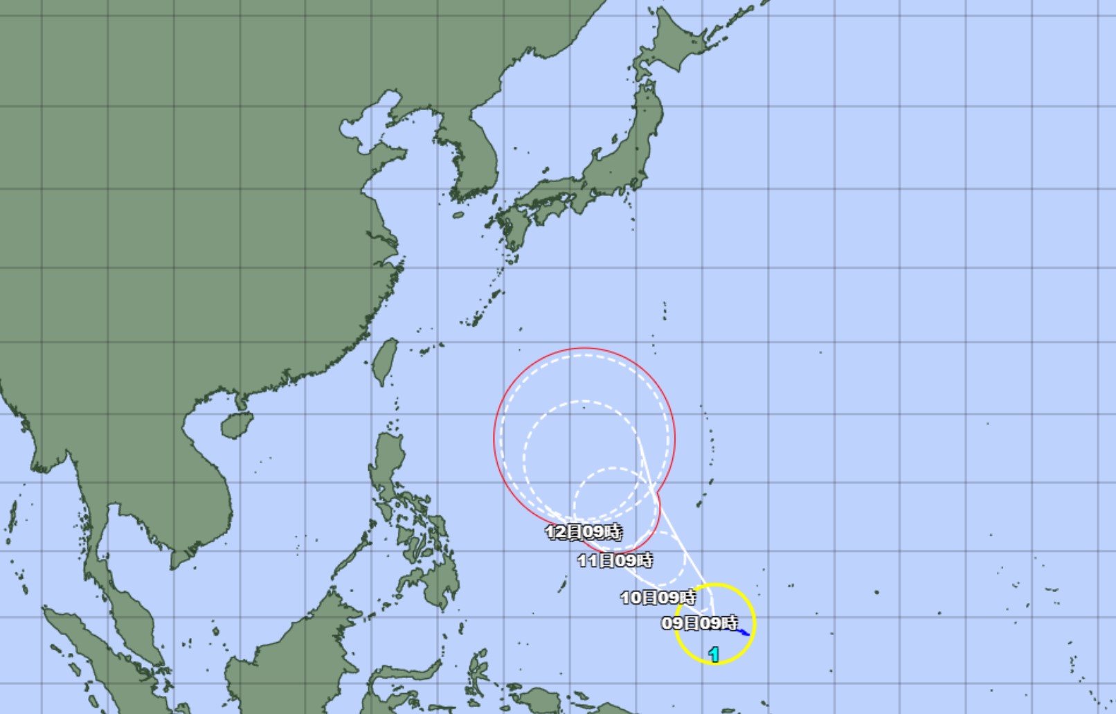 台風1号「マラカス」発生、気象庁の予想進路は　日本の南海上に向かう可能性も