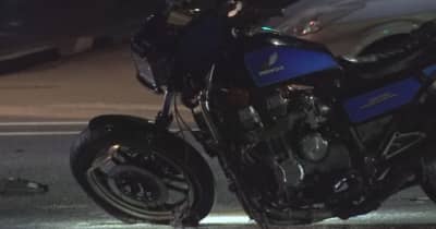 乗用車と大型バイクが衝突　大型バイクの男性死亡　山梨・富士吉田市