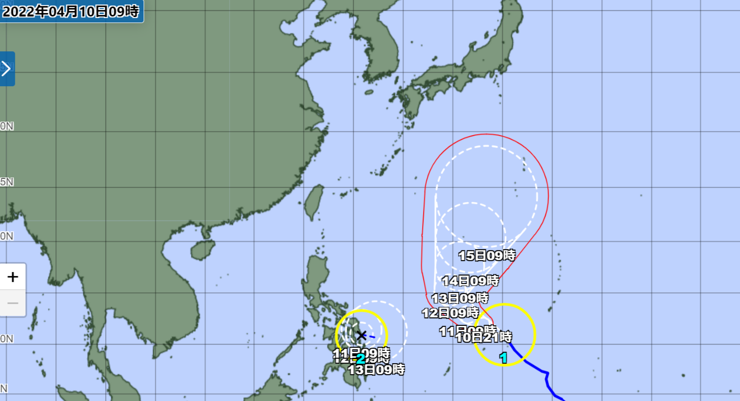 台風2号「メーギー」発生　予想進路、日本への影響は　気象庁