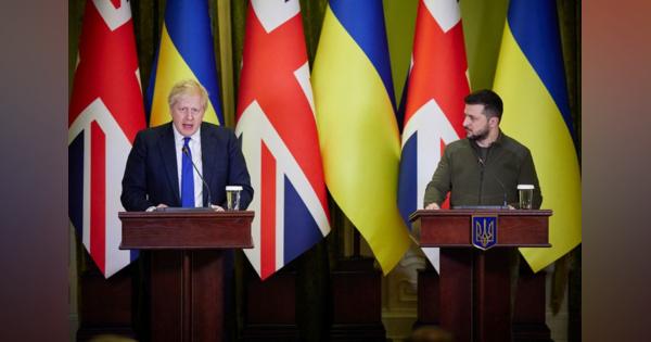 ジョンソン英首相、ウクライナを電撃訪問　支援表明