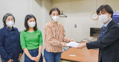 温室効果ガス削減を要望 市民団体が神奈川区役所訪問　横浜市神奈川区