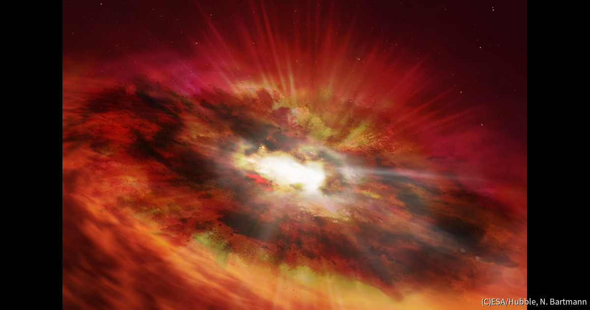 131億光年かなたに大質量ブラックホールへと成長中の候補天体を発見