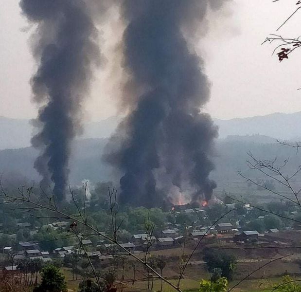 ミャンマー国軍が農村焼き打ち　３カ月で民家５０００軒超