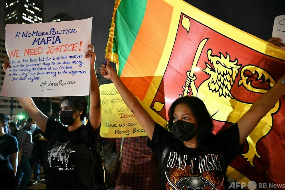 経済危機のスリランカ、抗議デモが拡大