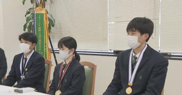 春の選抜大会で全国優勝　高校生3選手が教育長を表敬訪問　香川
