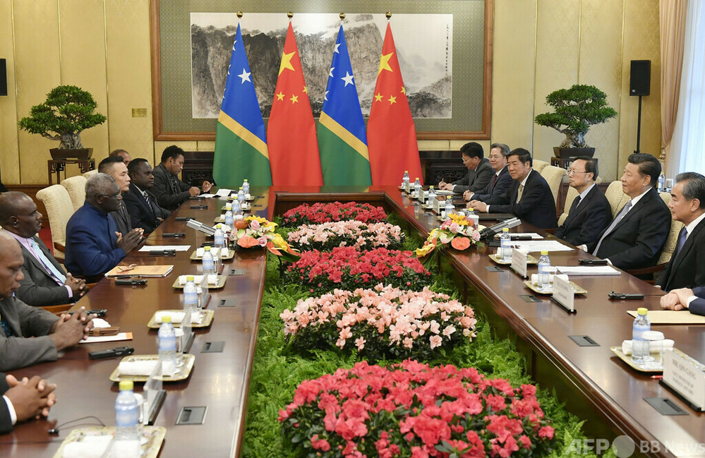 ソロモン諸島と安全保障協定を締結 中国外務省