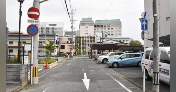 道路標識の違和感 気付いた？　熊本市の丁字路、県警が設置ミス