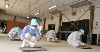 名物「田んぼアート」製作始まる　岩瀬農高生が稲の種まき　7月に全国サミットの福島県鏡石町
