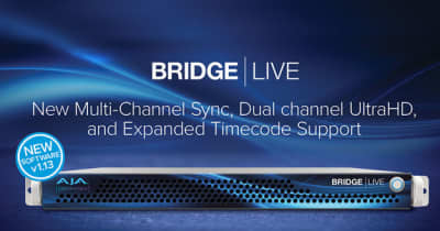 AJA、「BRIDGE LIVE v1.13」発表。マルチチャンネル同時トランスポートに対応[NAB2022]