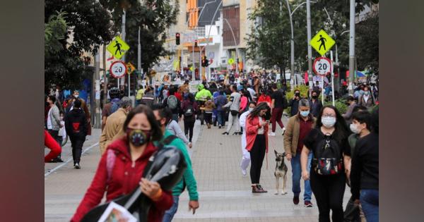 コロンビア、屋内マスク義務を来月から一部撤廃　非常事態は延長