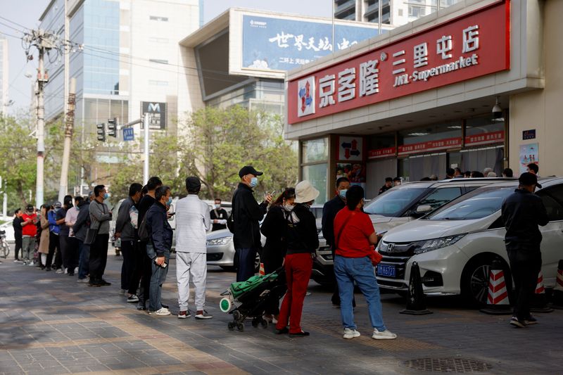 中国北京市、コロナ検査2000万人に拡大　封鎖警戒高まる