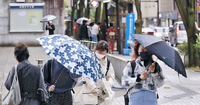 石川県内雨風、通行も一苦労　大雨恐れ、土砂災害警戒