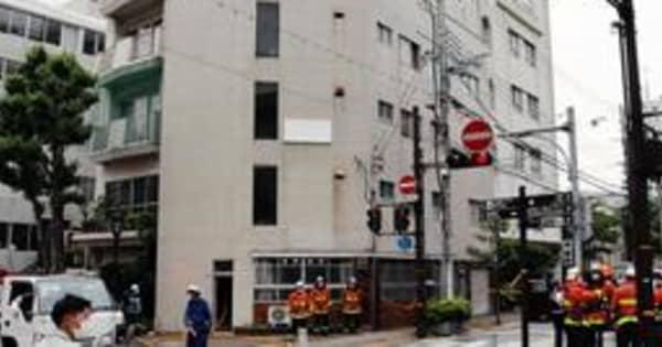 三宮・北野坂の雑居ビルで火災　最上階から出火もけが人なし　神戸