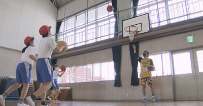 ３人制バスケ　トップ選手が手ほどき　宇都宮の小学校で体験教室