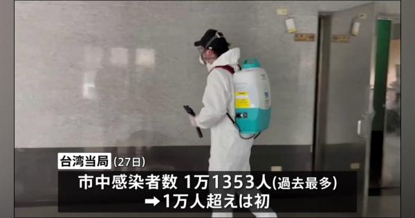 台湾 コロナ新規感染者が初の1万人超え