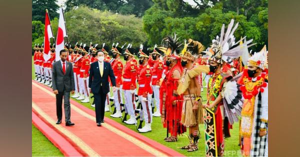 5か国歴訪中の岸田首相、インドネシア大統領と会談