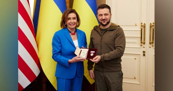 米下院議長がウクライナ首都訪問、ゼレンスキー大統領と会談