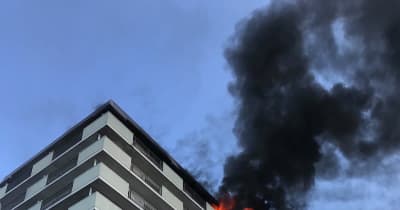 高崎のマンションで火災、焼け跡から1遺体　住人の84歳女性と連絡取れず
