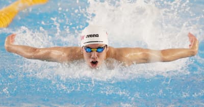 競泳男子50mバタ予選、日本の茨隆太郎が出場　デフリンピック