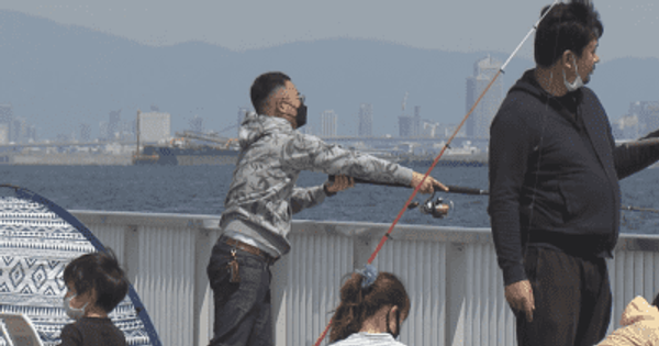 「釣り禁止エリア」で「海釣り実証実験」　神戸市の六甲アイランド