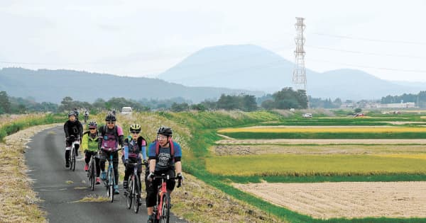 加美富士目指して田園疾走　宮城のサイクリングロード（1）