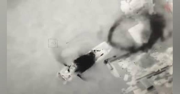 無人機でロシア揚陸艇破壊　ウクライナ国防省