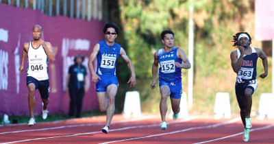 陸上男子100m、日本選手が準決勝進出　デフリンピック