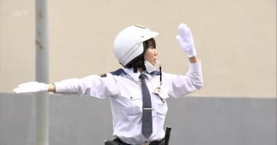 手信号で交通整理　災害時の停電に備え　都城市で警察官が訓練・宮崎県