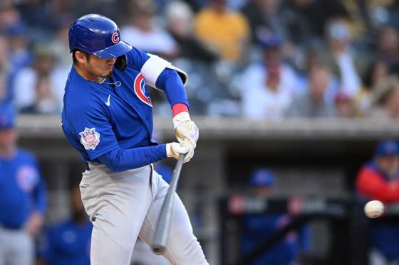 【MLB】鈴木誠也、先制適時二塁打で6試合ぶり打点　試合前にはダルビッシュと対面