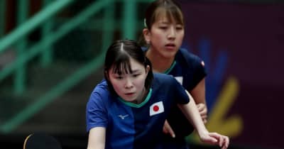 卓球女子ダブルス、日本の亀澤・川﨑ペアが銅メダル　デフリンピック