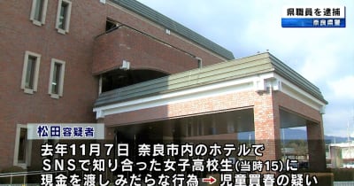和歌山県職員を児童買春の疑いで逮捕