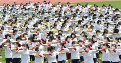 【13日開幕】群馬県高校総体　開会式に先立ちダンス部員が演技を収録