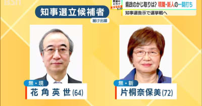 新潟県知事選挙告示　現職と新人の一騎打ちに